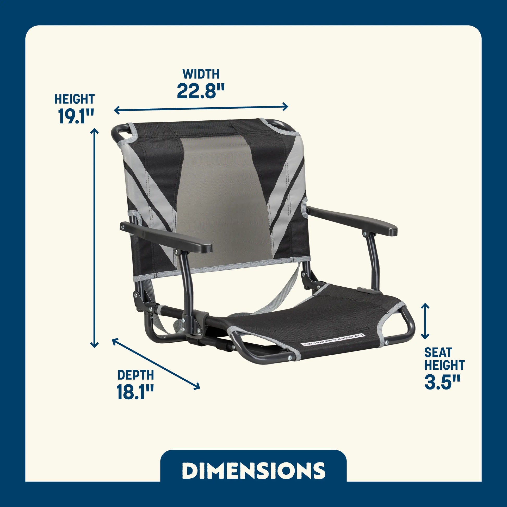 Big Comfort Stadium Chair™ with Armrests